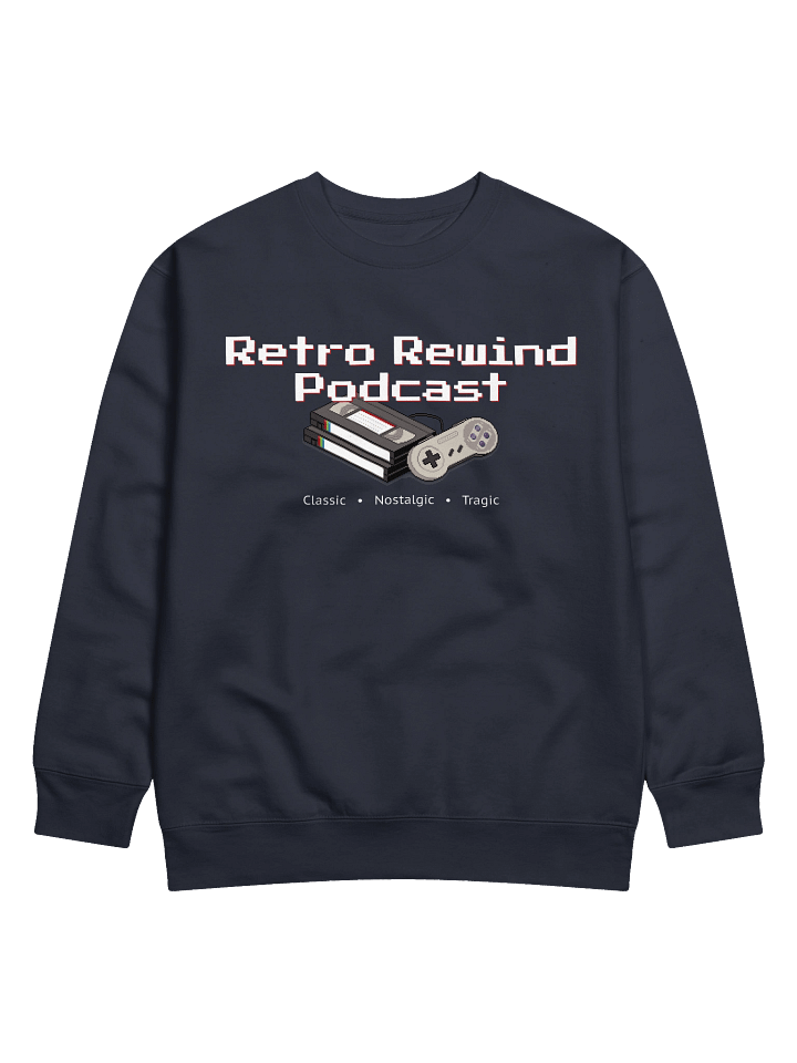 Retro Rewind Podcast New-Classic Design Sweatshirt (White) product image (4)