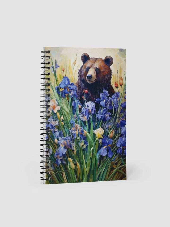 Bear with Irises Spiral Notebook product image (1)