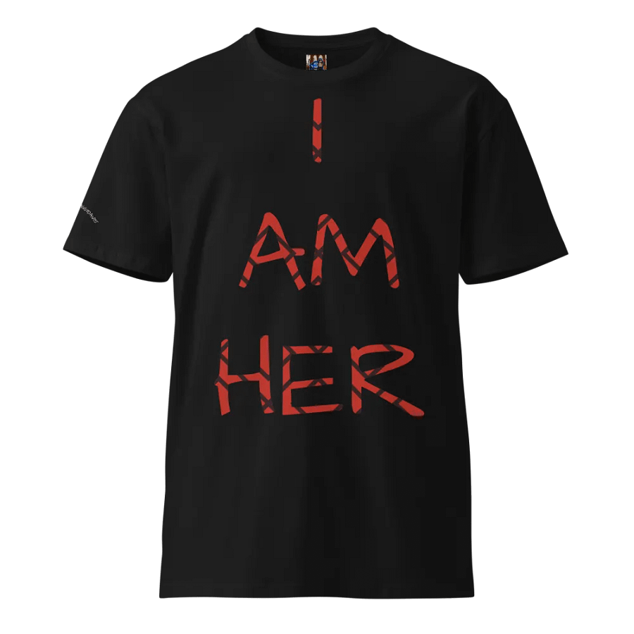 Red & Black Striped 'I AM HER' Unisex T-Shirt product image (5)