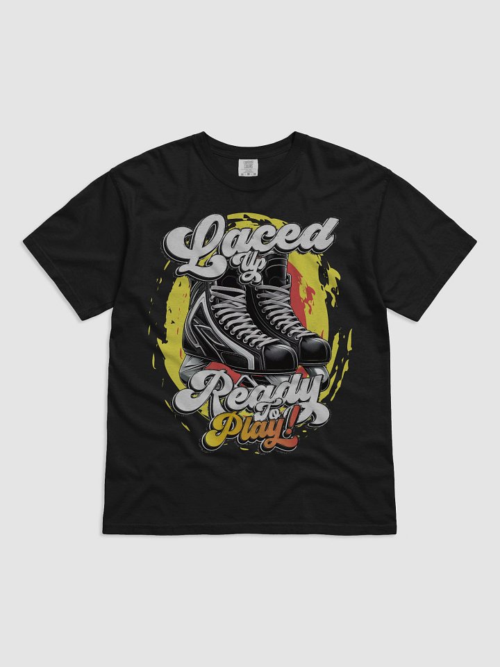 Laced Up Ready to Play Retro Hockey Skate T-Shirt product image (1)