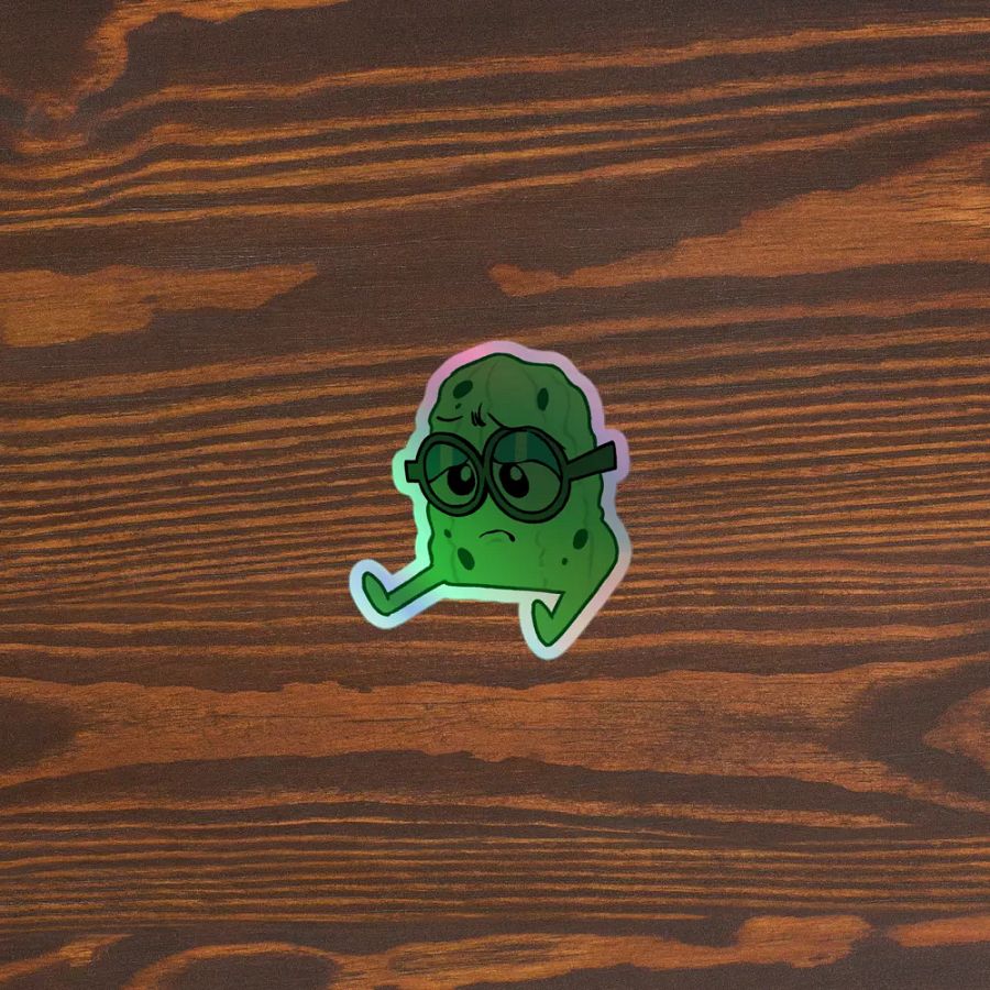 Holographic Sad Pickle Sticker product image (3)