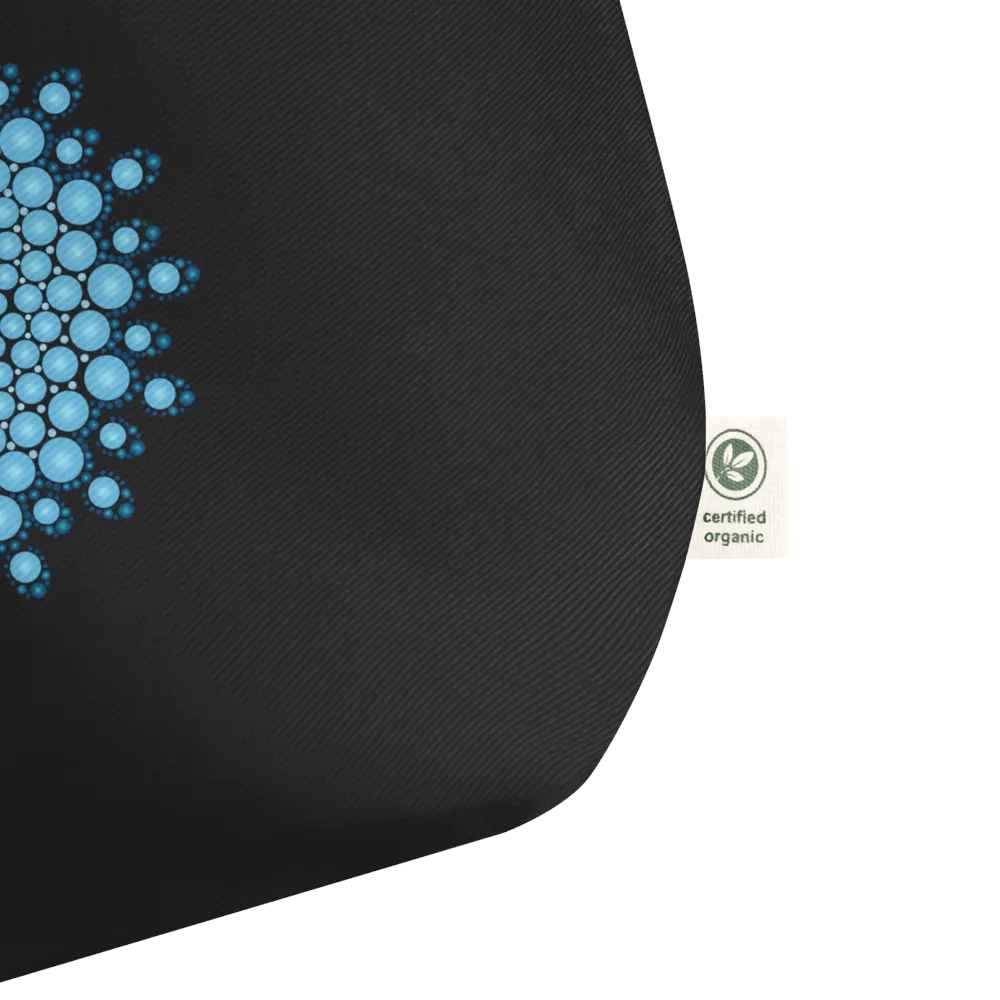 Blue Dot Mandala Organic Cotton Tote Bag product image (6)