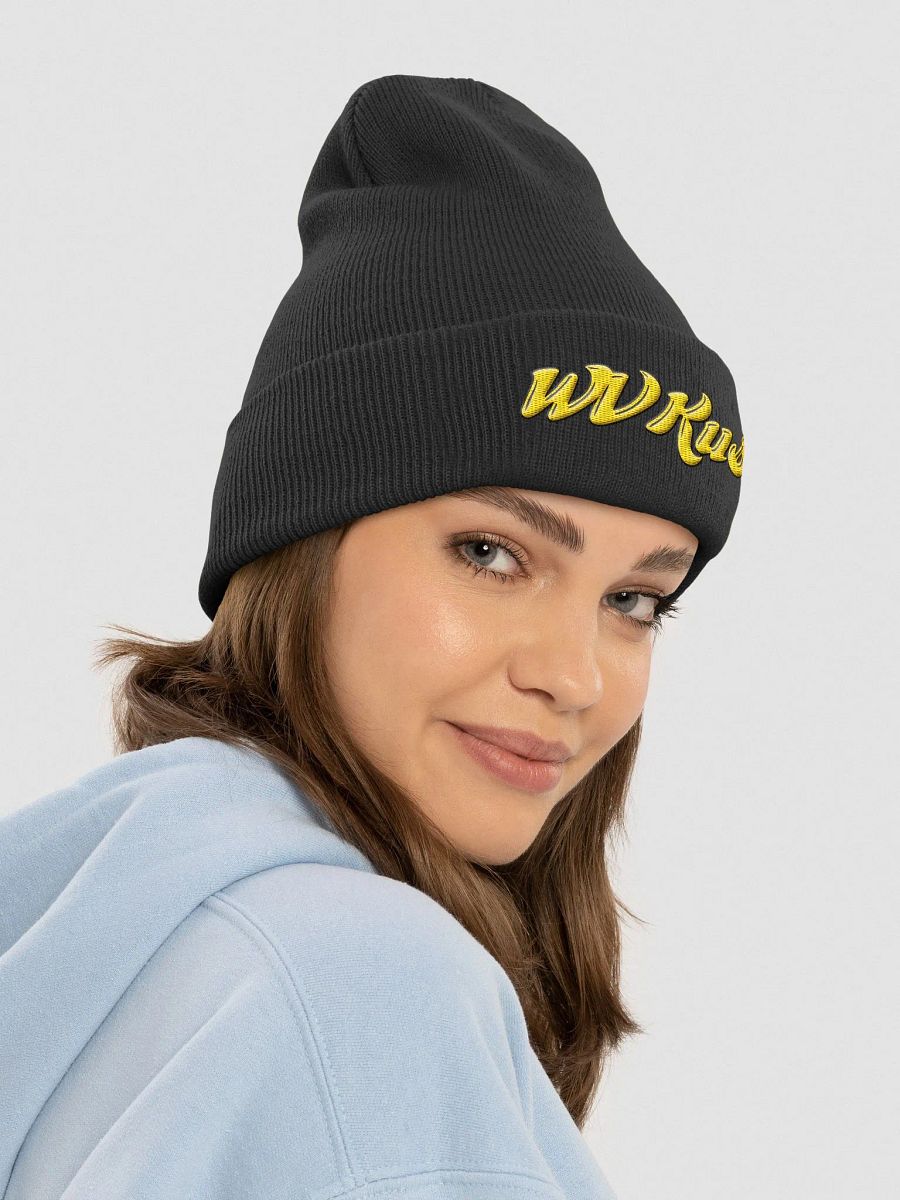 WVKush Logo Beanie (gold logo) product image (5)