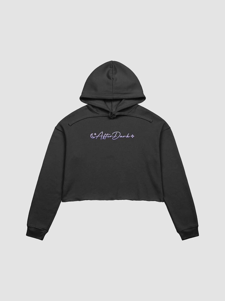 Crop Top AfterDark Hoodie - Black product image (2)