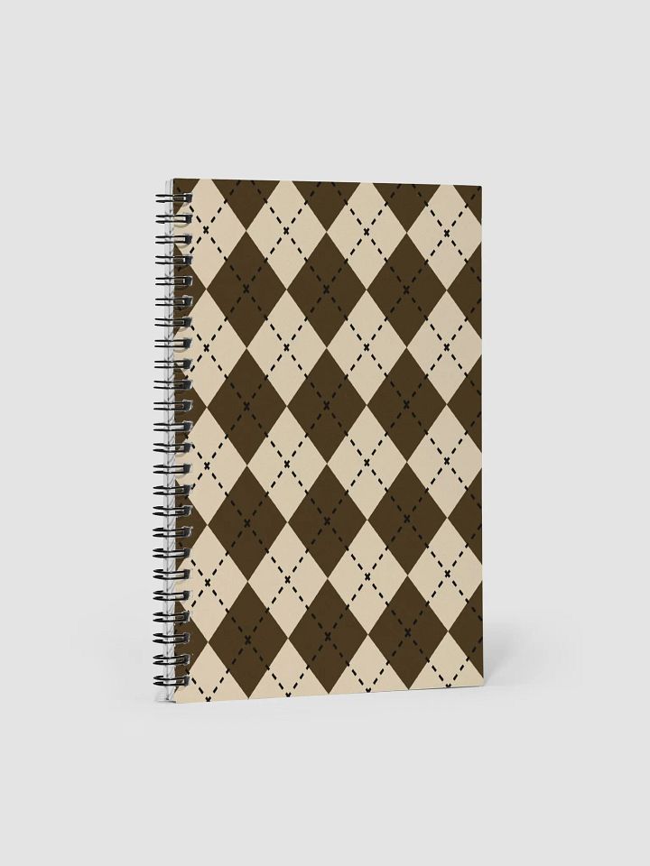 Pupper Pantone Argyle Spiral Bound Notebook product image (1)
