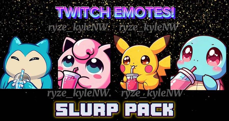 Twitch Emotes SLURP PACK product image (1)