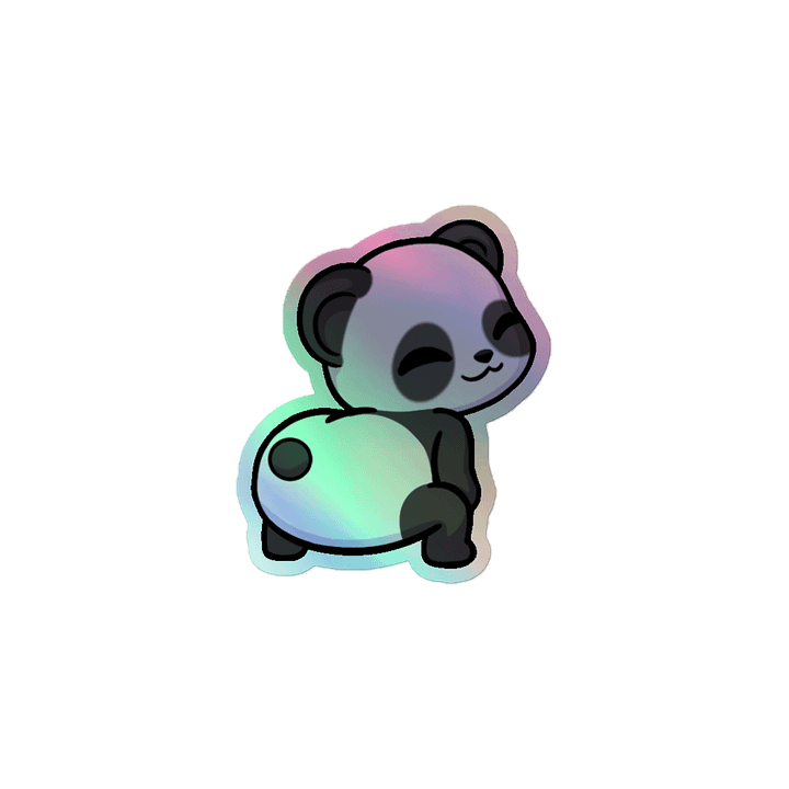 Panda Twerk Holographic Sticker product image (1)