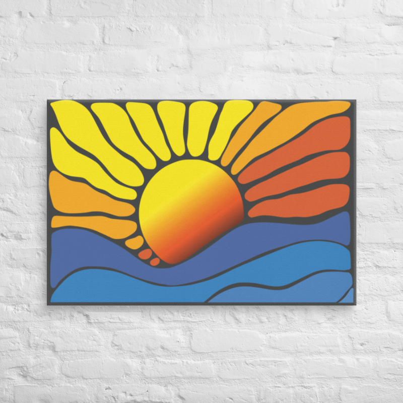 Abstract Sunrise Canvas 2:3 product image (6)
