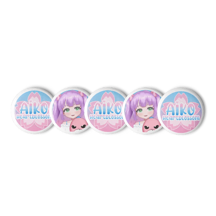 AIKO HEARTBLOSSOM: Anime Pin Set (5) product image (1)