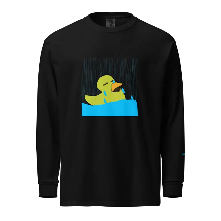 Quackers Cry Comfort Colors Unisex Garment-Dyed Heavyweight Long Sleeve Shirt product image (1)