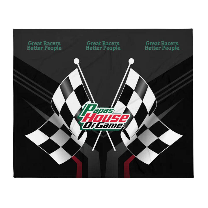 Checkered Flag Racing Throw Blanket product image (1)