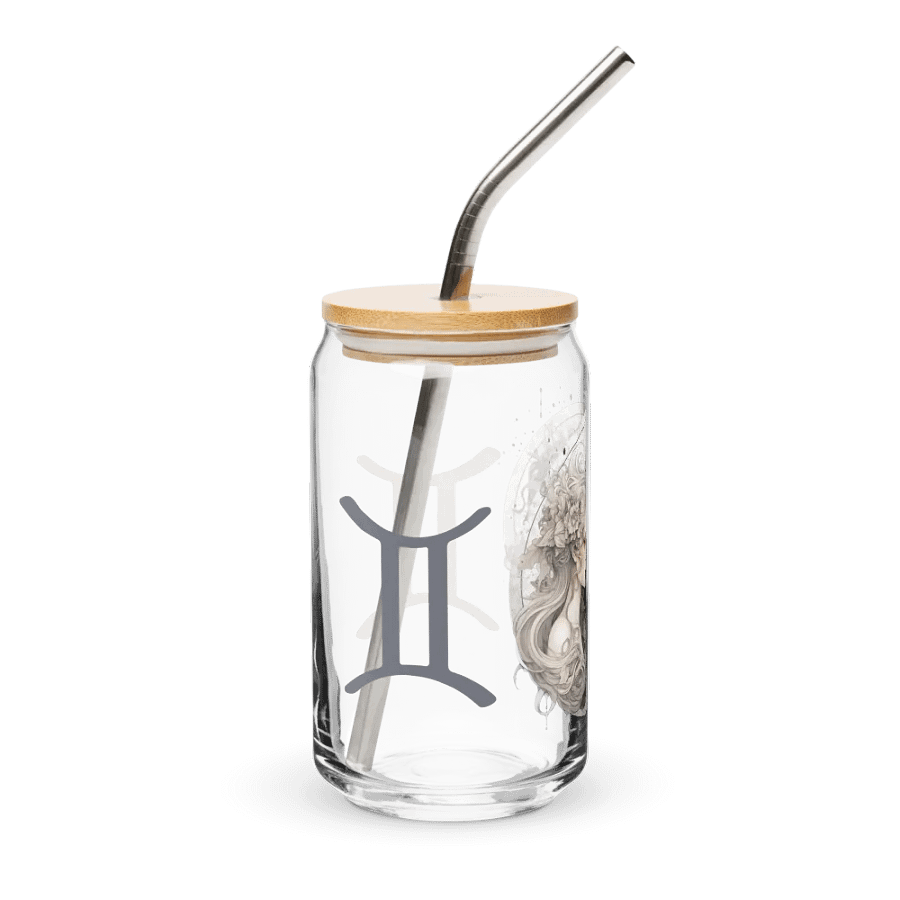 Gemini Zodiac Glass Can Sipper product image (5)