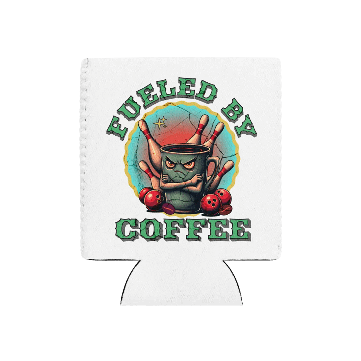 Fueled By Coffee Bowling Can Cooler product image (1)
