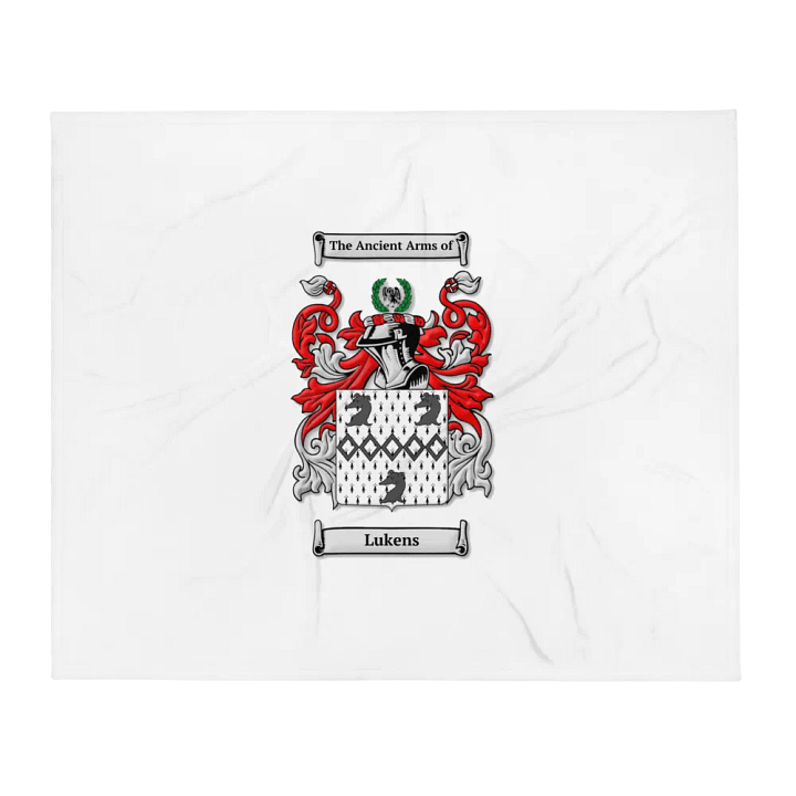 Lukens Family Crest - Throw Blanket product image (1)