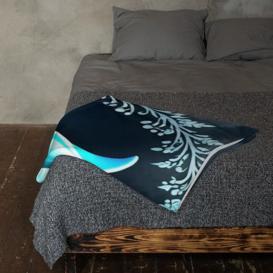 Whimsical Dolphin Dreams Throw Blanket product image (9)