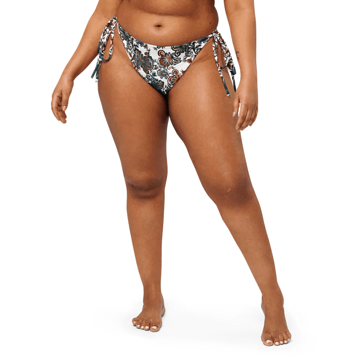 Mysterious Flowers | Recycled String Bikini Bottom product image (2)