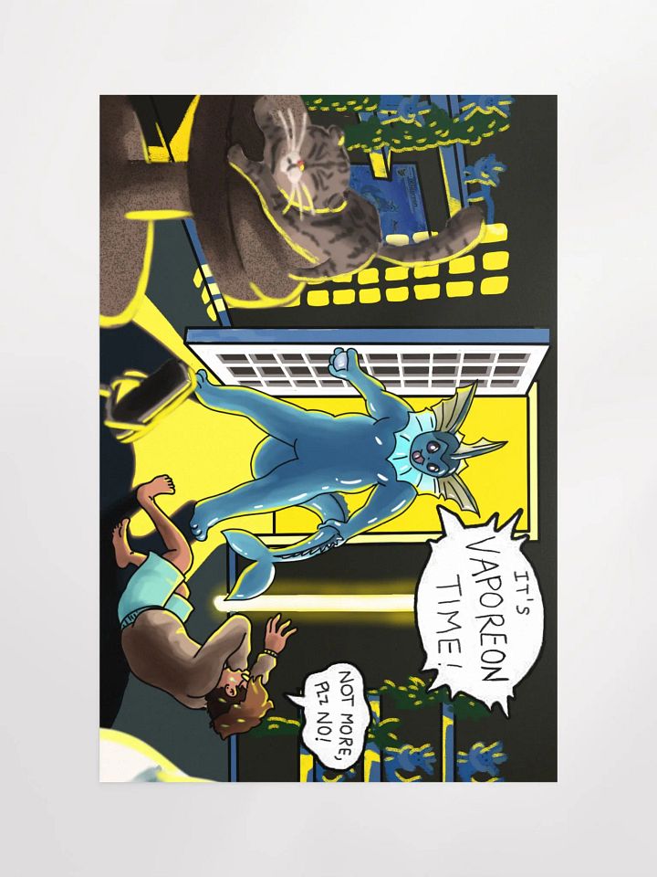 Vaporeon Meme Poster product image (1)