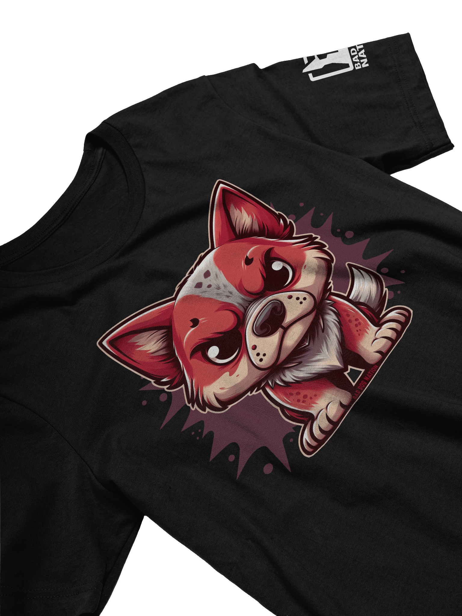 Australian Cattle Dog/Red Heeler Angry Pup - Premium Unisex T-shirt product image (2)