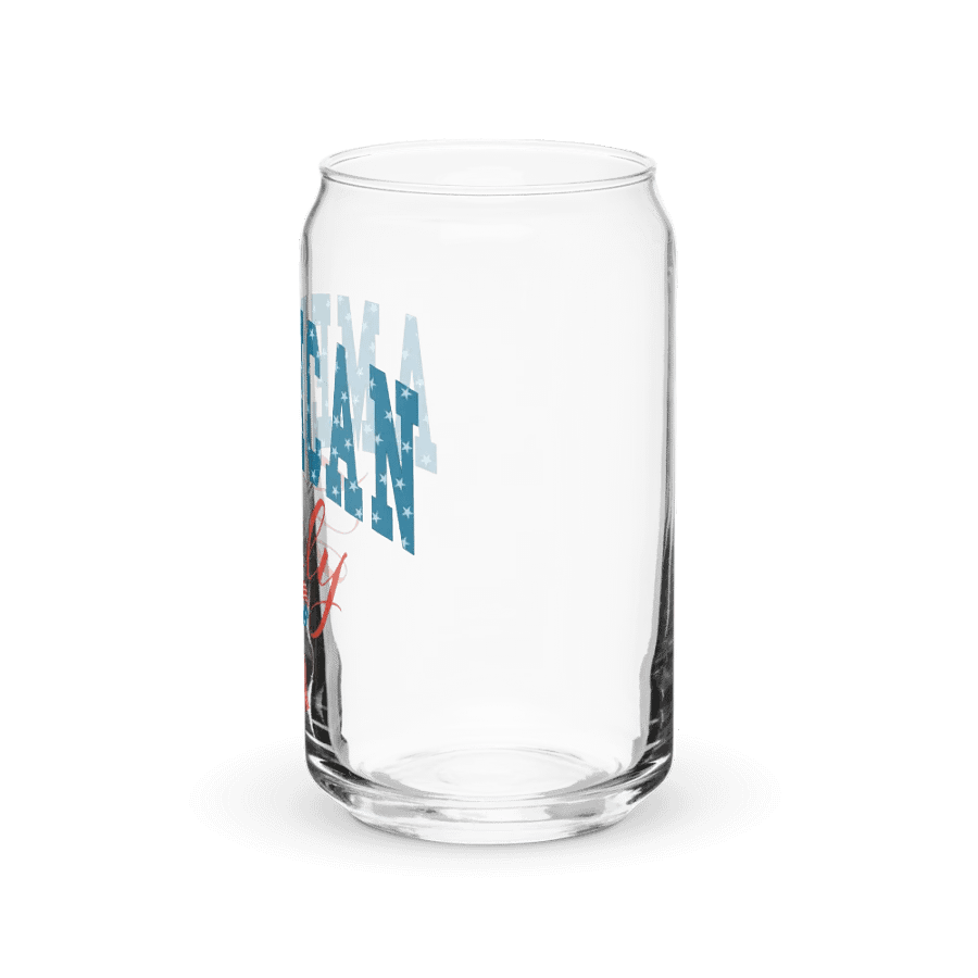 American Girly Print Glass Can Cup With Or Without Lid product image (7)