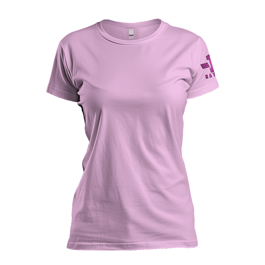 Pink Carbon Onyx Flag Women's Relaxed Fit product image (2)
