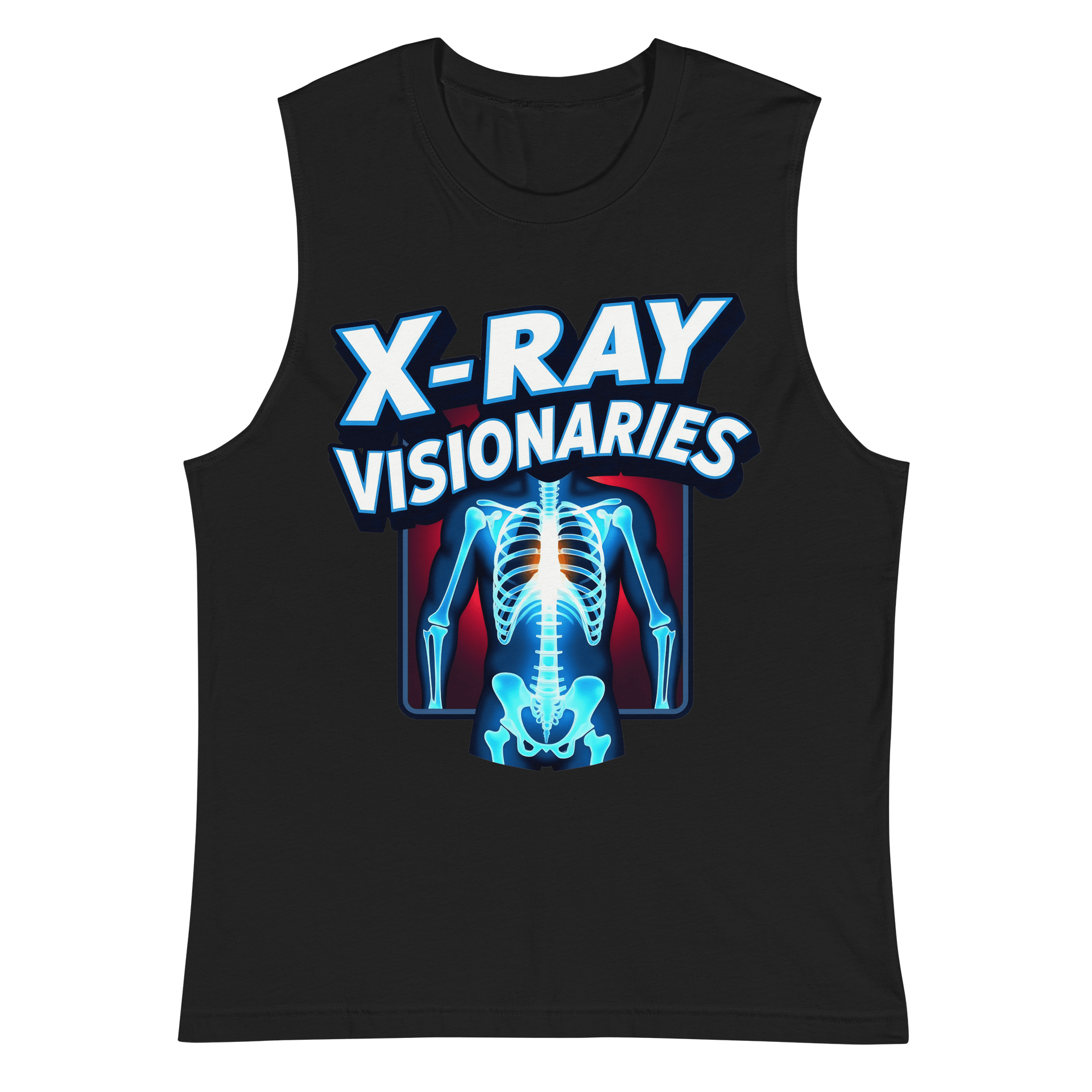 Glowing Skeleton X-Ray Muscle Tank product image (3)