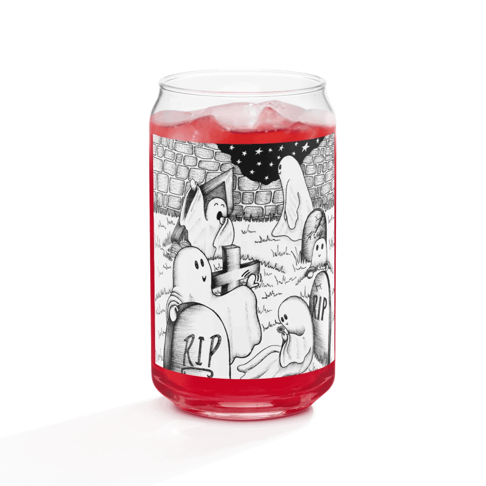 Graveyard Wake Up can-shaped glass product image (9)