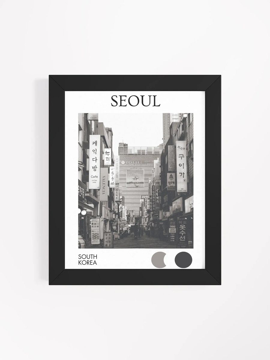 Streets of Seoul I - Black & White / Framed product image (4)