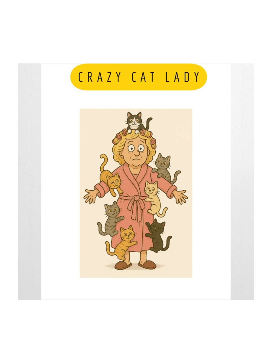 Super Crazy Cat Lady Stickers :) product image (1)