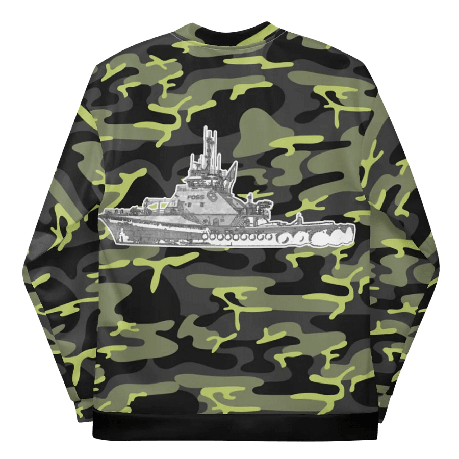 Copy of Twin Anchor Titan tug Green Camouflage Bomber Jacket product image (11)