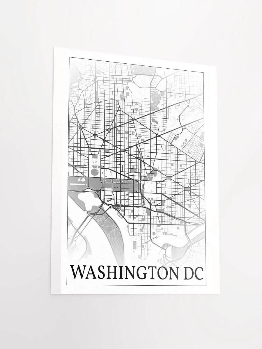 Washington DC, District of Columbia, USA, city map print product image (14)