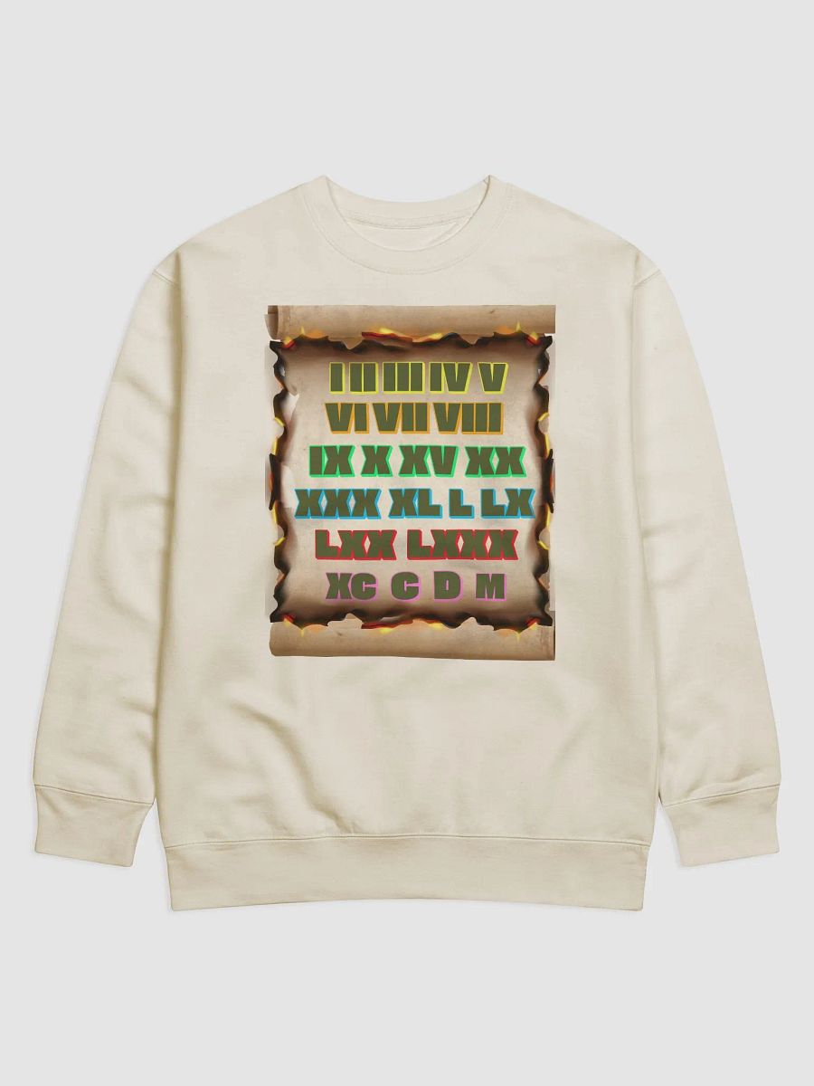 Roman Numeral Artistic Design Sweatshirt product image (5)
