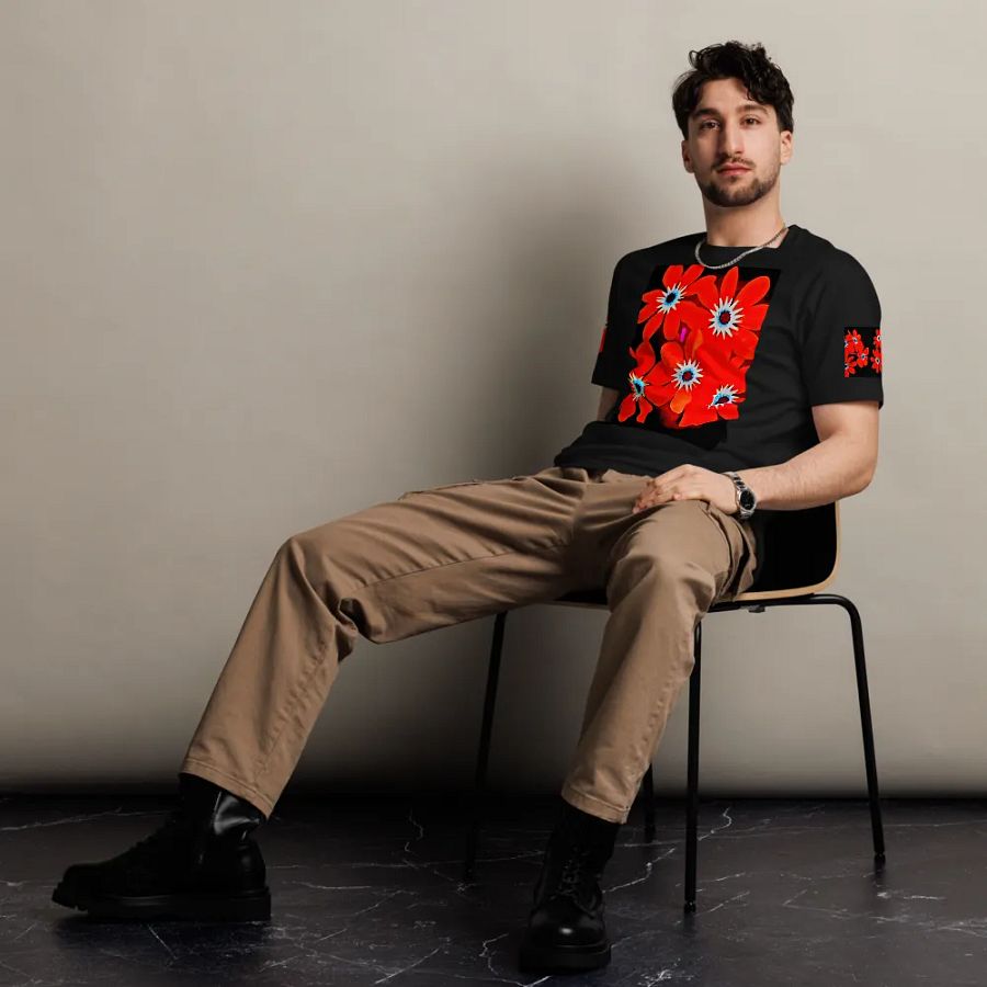 Vibrant Floral Delight T-Shirt product image (5)