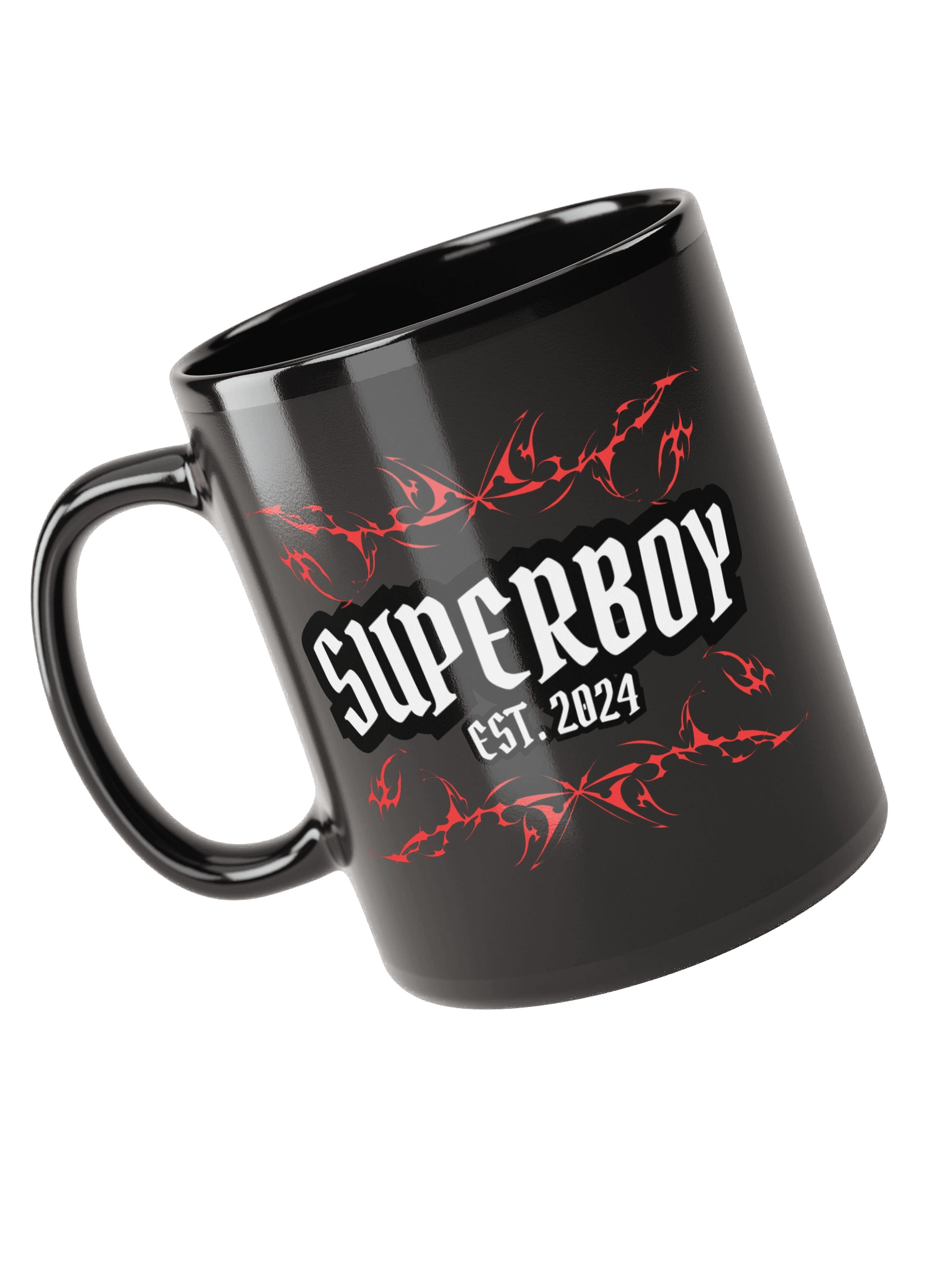 SUPERBOY EST. 2024 Black Coffee Mug product image (4)
