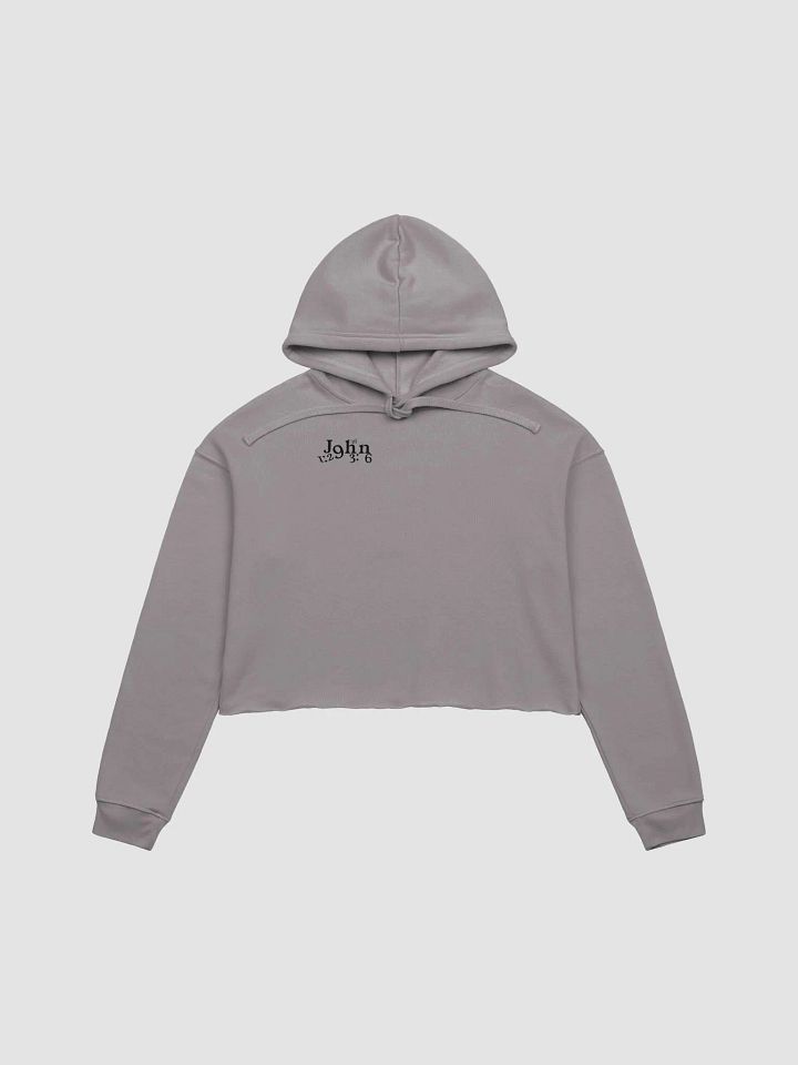 The Lives On HIGH | John's Calling | Women's Crop Top Hoodie | Black product image (1)