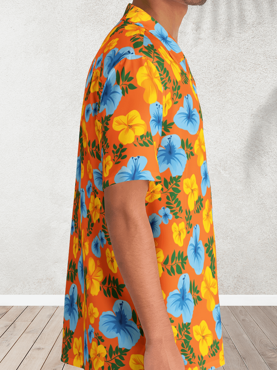 Future Island Orange Hawaiian Shirt product image (2)