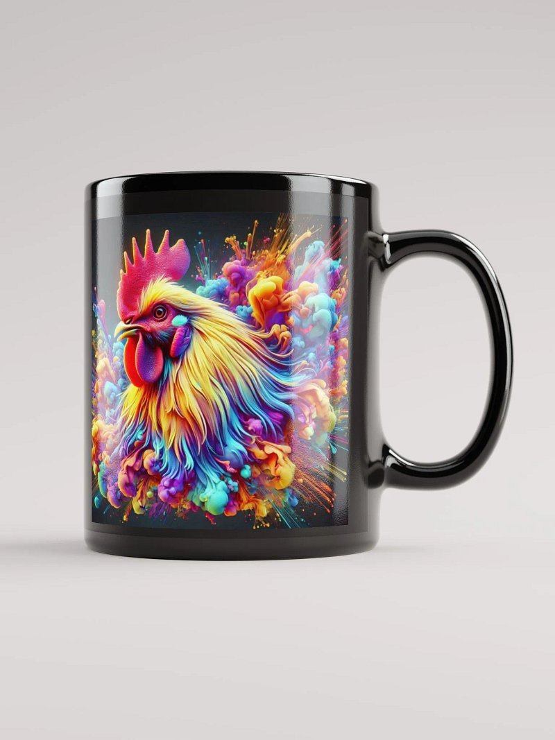 Vibrant Rooster Explosion Mug