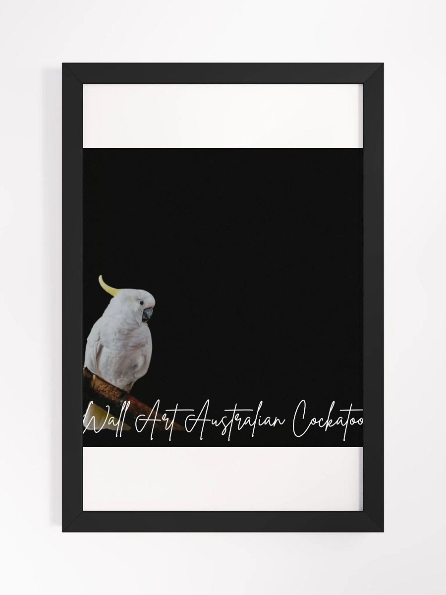 Australian Cockatto Framed High-Quality Matte Poster (in) product image (1)