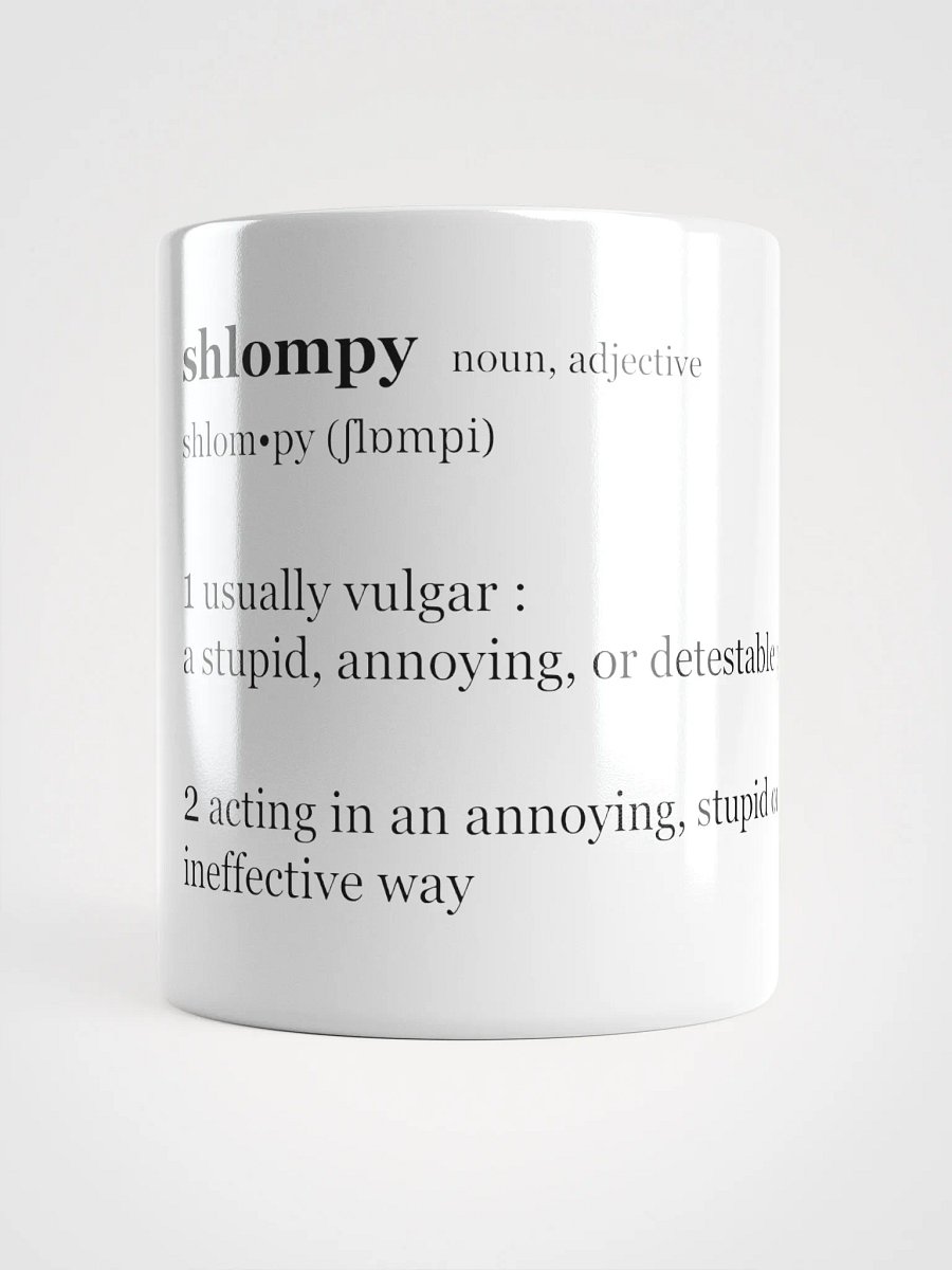 "shlompy" mug, white product image (15)