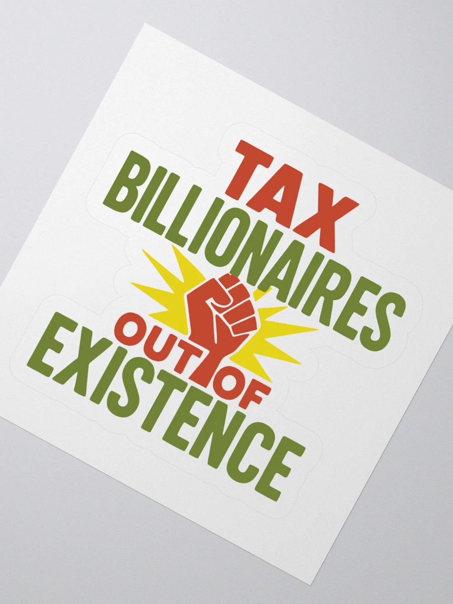 Tax Billionaires Kiss Cut Stickers product image (6)