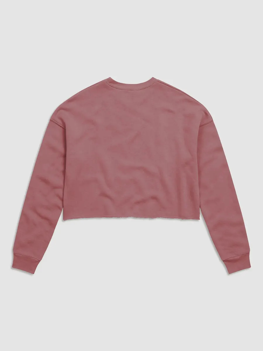 “It’s all a bit!!!” (sm. lined design, #432A54) Women's Fleece Crop Sweatshirt product image (27)