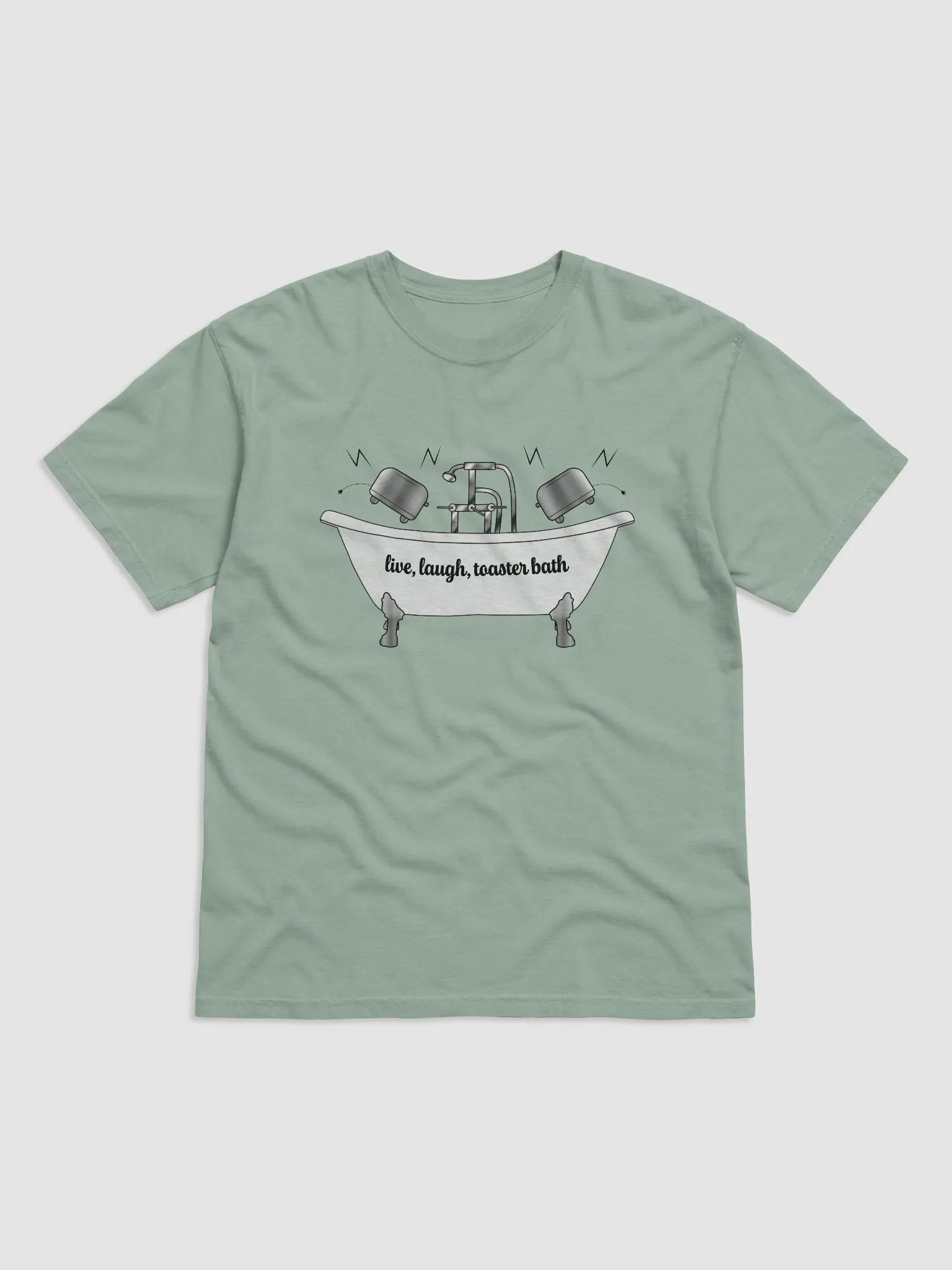 Live, Laugh, Toaster Bath T-Shirt product image (1)