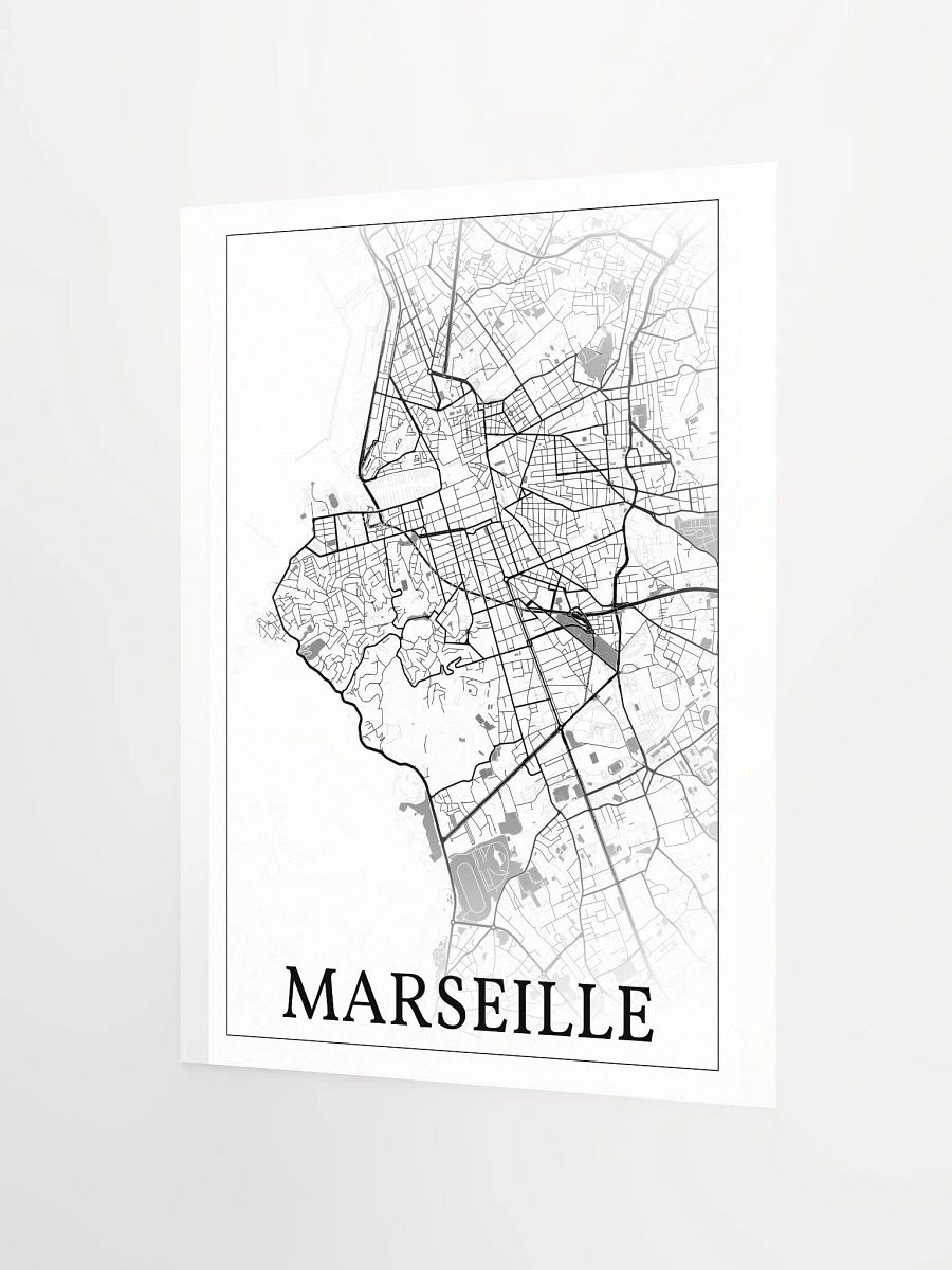 Marseille, France, city map print product image (9)