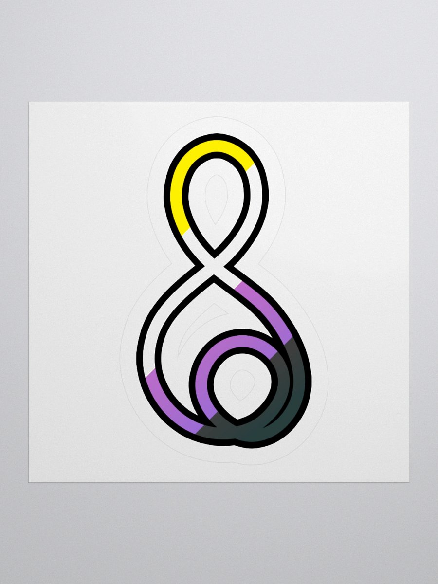 Treble Clef (Non-Binary) - Kiss Cut Sticker product image (3)
