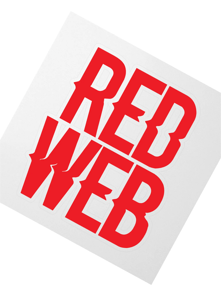 Red Web Sticker product image (4)