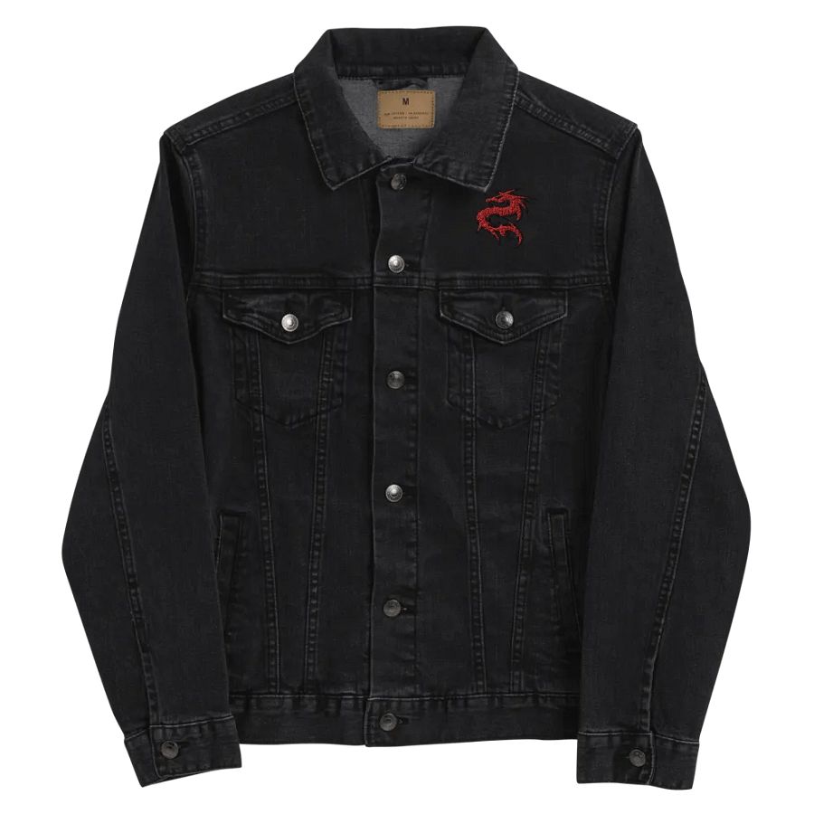 Crimson Dragon Denim Jacket product image (5)