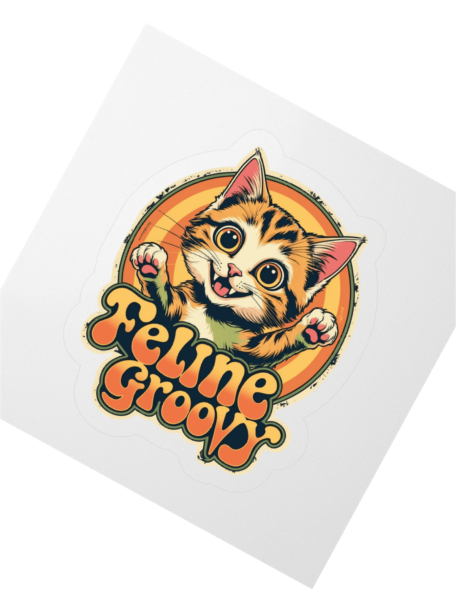 Feline Groovy Kitten Sticker product image (2)