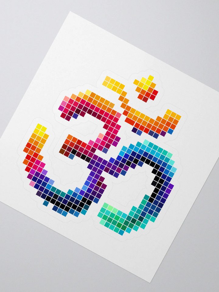 Pixelated Cosmic Frequencies Kiss Cut Stickers product image (2)