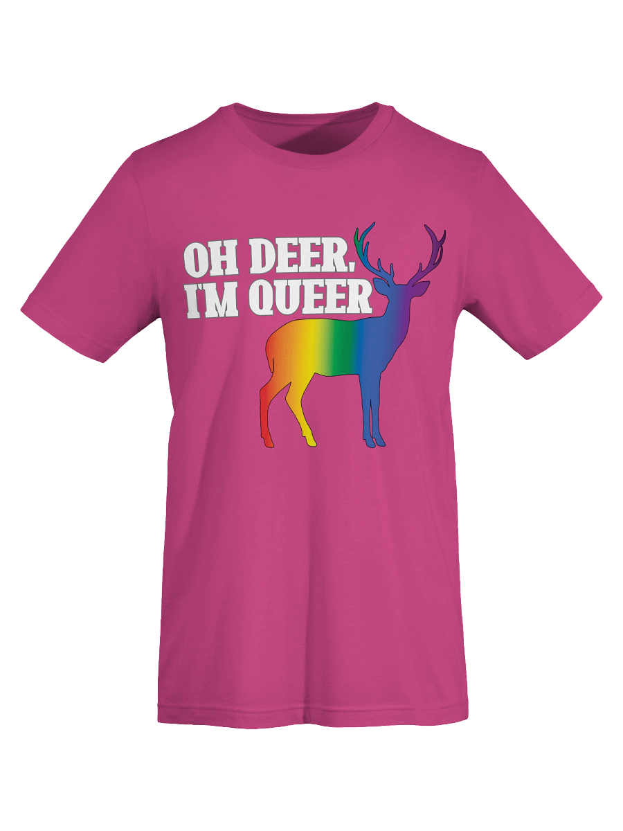 Oh Deer, I'm Queer Pride Flag T-shirt product image (74)