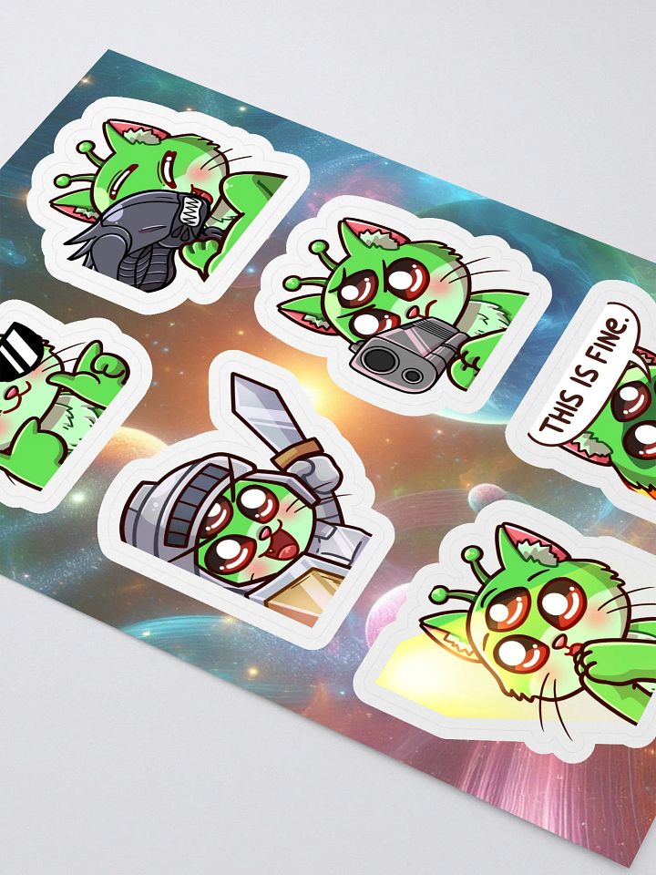 Cosmic Cat Emote Sticker Collection v2 product image (2)