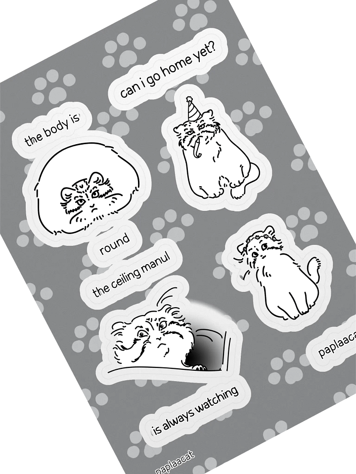 Manul Sticker Set 2 product image (1)